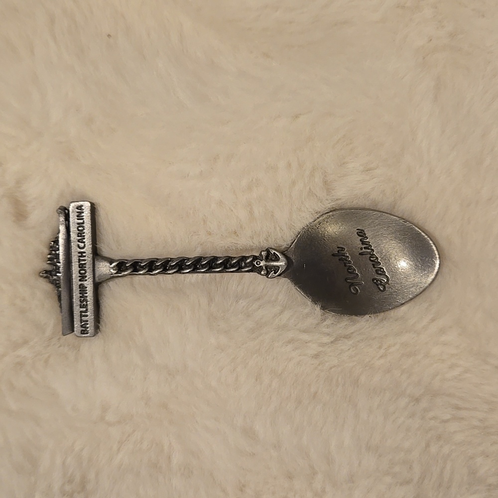 NC battleship Pewter collectable spoon